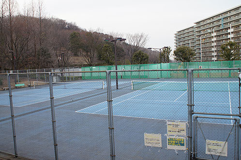 Shiroyama Park Tennis Courts In Inagi City, Tokyo