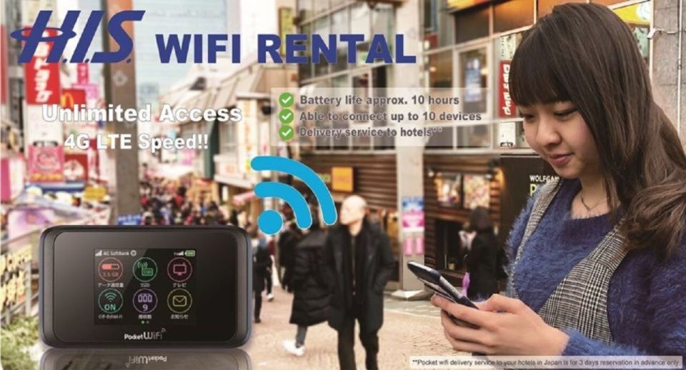Japan: Unlimited Wifi Rental With Airport Post Office Pickup - Booking and Important Information