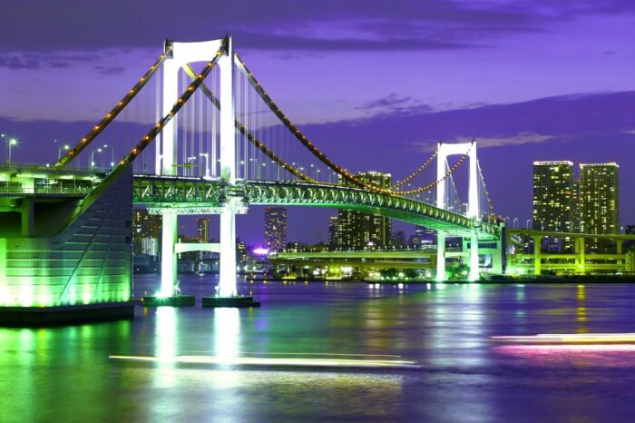 Rainbow Bridge Odaiba Tokyo