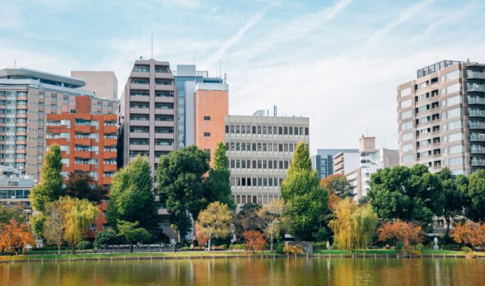 Shinobazu Pond Ueno park Tokyo