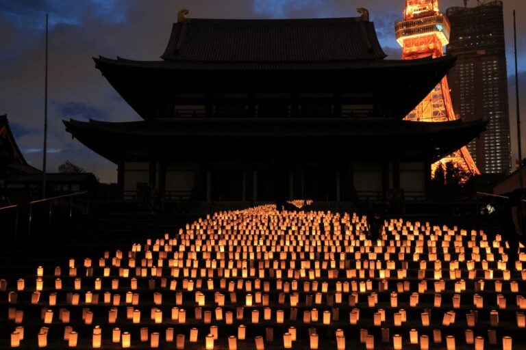 Candle Night for a Million People at Zojoji Temple