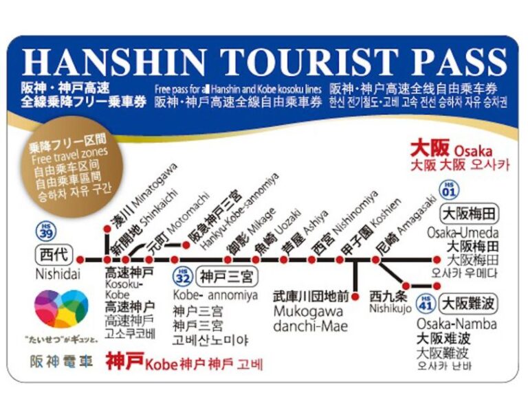 Kansai: Hanshin Railway 1-Day Tourist Pass